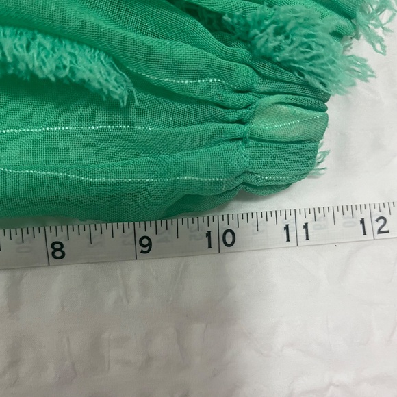 Zara Women’s Sea Foam Green Sheer Blouse / Top, Bishop Sleeves, XS - Picture 14 of 14